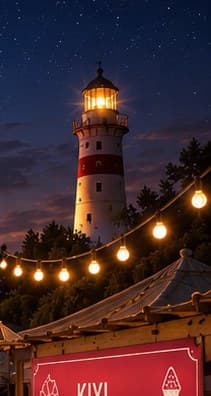 Fenerin altında gece
